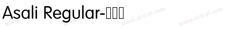 Asali Regular字体转换 Asali Regular字体转换